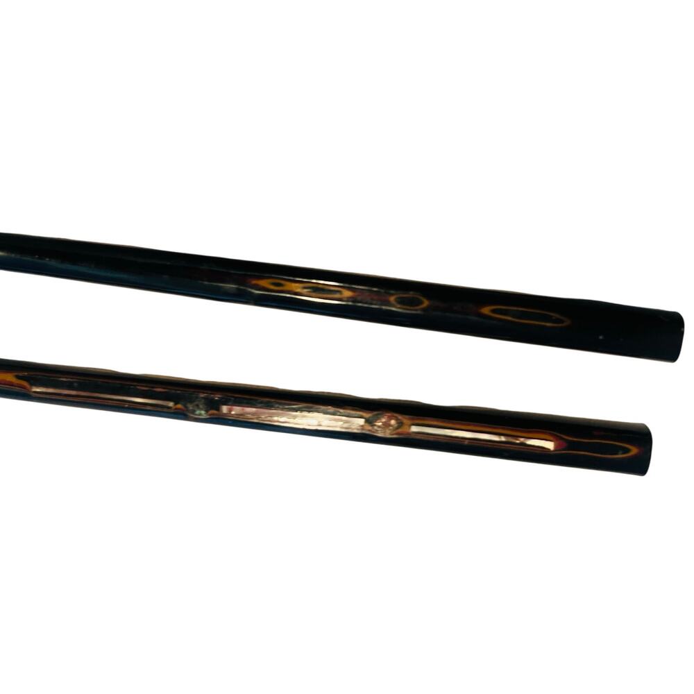 Vintage Japanese Wakasa Nuri Lacquer Chopsticks Mother of Pearl Inlay Hashi